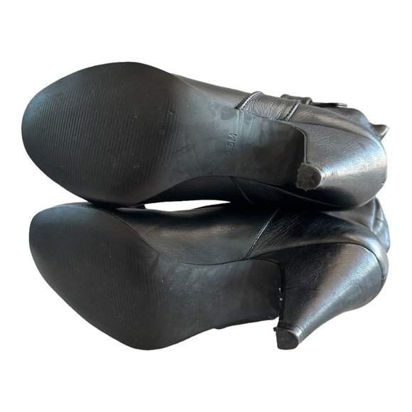 Steve Madden Jessii Leather Ankle Women's Black Bootie Size 6.5 - Picture 7 of 8
